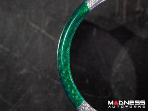 Alfa Romeo Giulia Front Emblem Frame Cover - Carbon Fiber - Italian Theme - Feroce Carbon